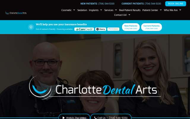 Charlotte Dental Arts's page as the assistant saw it