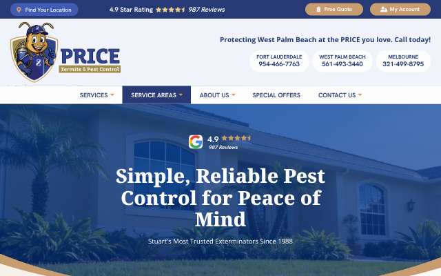 Page cited for Price Termite & Pest Control