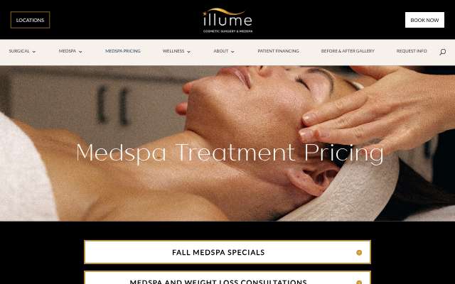 Illume Cosmetic Surgery's page as the assistant saw it