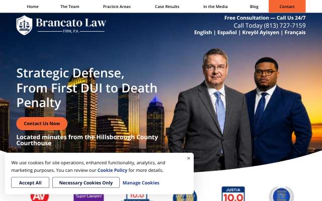 The Brancato Law Firm, P.A.'s page as the assistant saw it