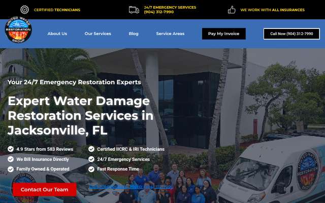 Page cited for United Water Restoration Group (Jacksonville)