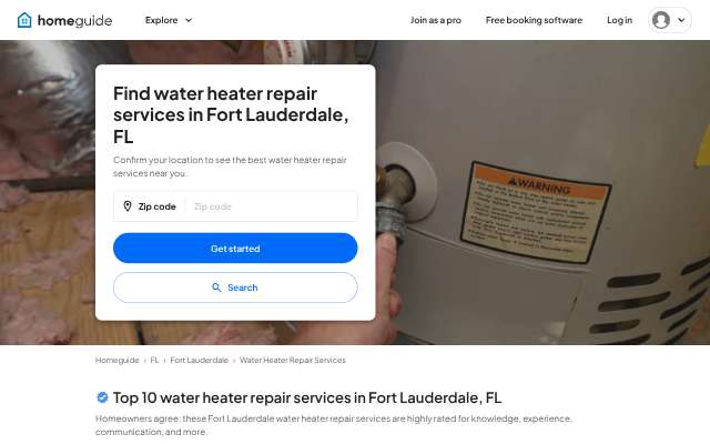 Pompa Plumbing Group's page as the assistant saw it