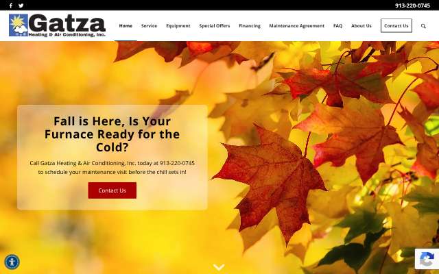 Gatza Heating & Air Conditioning, Inc.'s page as the assistant saw it