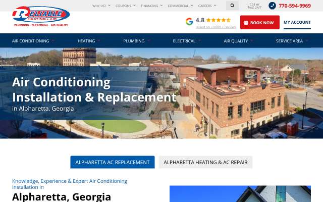 Page cited for Reliable Heating & Air