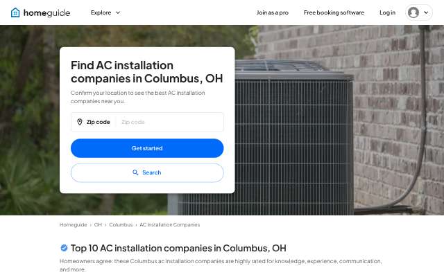 Fire & Ice Heating & Air Conditioning, Inc.'s page as the assistant saw it