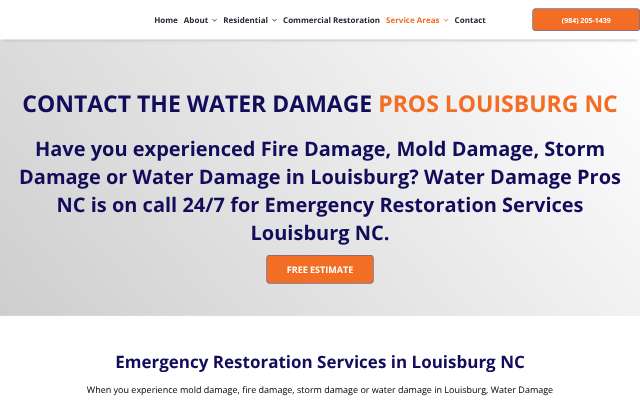 Page cited for The Water Damage Pros Raleigh NC