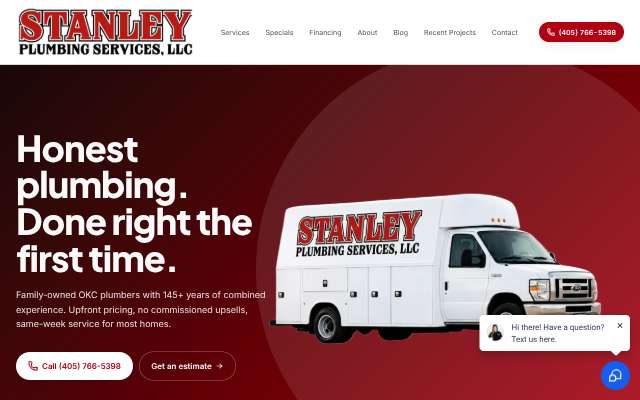 Stanley Plumbing Services's page as the assistant saw it