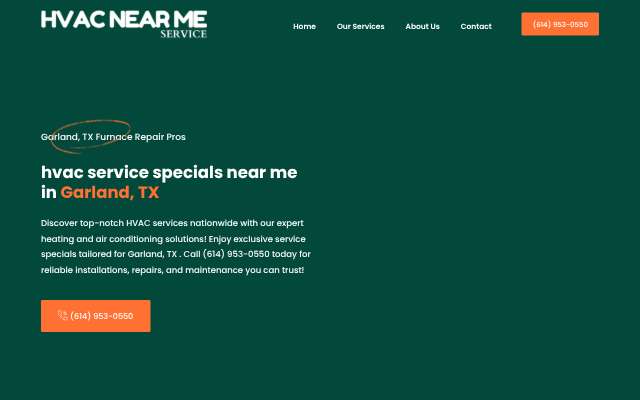 garland-tx.skokieheatingcoolingrepair.com's page as the assistant saw it