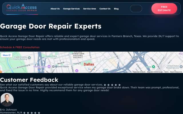 Page cited for Quick Access Garage Doors