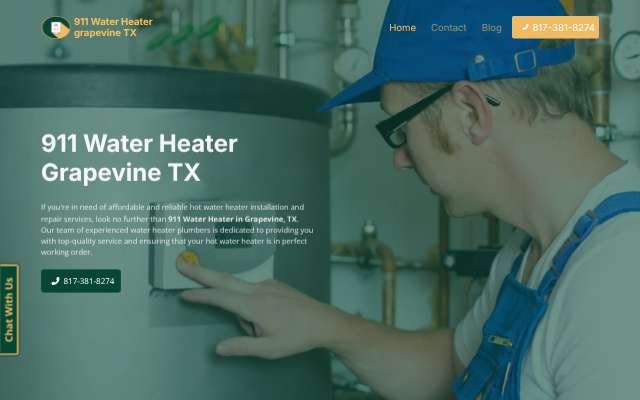 911 Water Heater's page as the assistant saw it