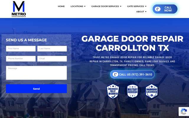 Page cited for Metro Garage Door Repair