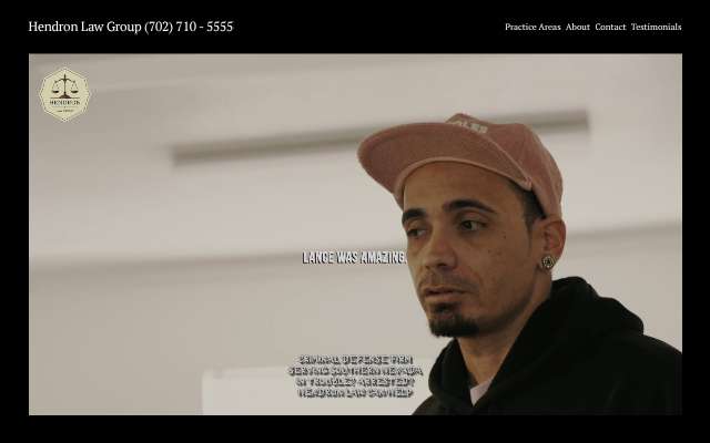 Hendron Law Group's page as the assistant saw it