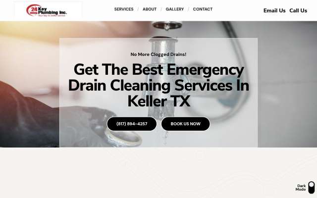 24 Hour Key Plumbing's page as the assistant saw it