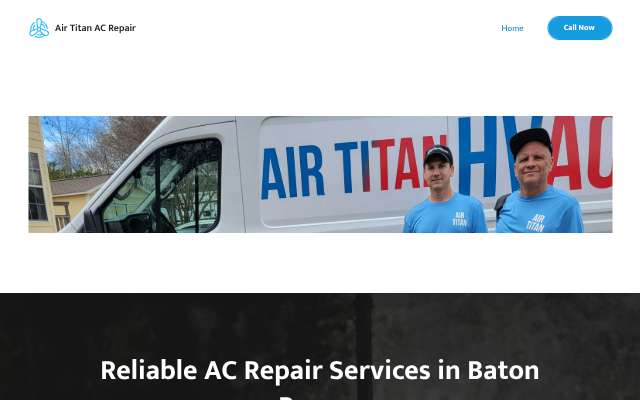 Air Titan AC Repair's page as the assistant saw it