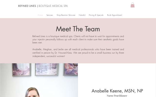 Refined Lines (Houston Heights)'s page as the assistant saw it