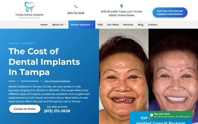 Tampa Dental Implants (Dr. Keenan Osman)'s page as the assistant saw it
