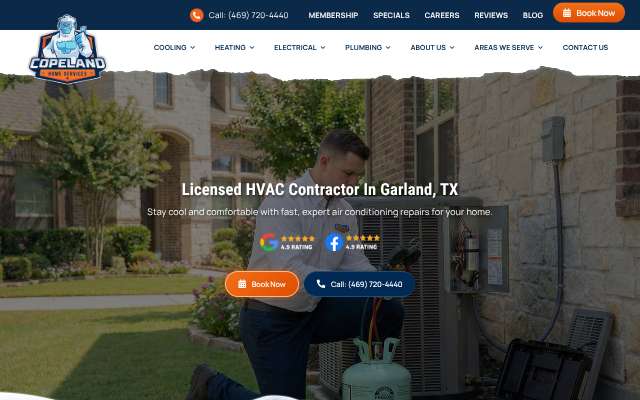 Copeland Air Texas's page as the assistant saw it