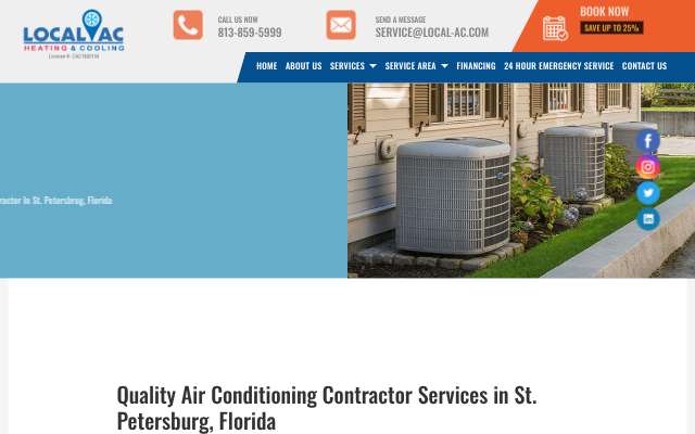 Local AC St. Petersburg's page as the assistant saw it