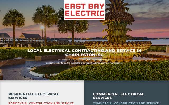 East Bay Electric's page as the assistant saw it