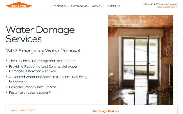Page cited for SERVPRO of Central East Baton Rouge Parish