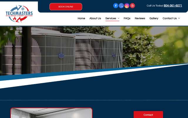 TechMasters LLC's page as the assistant saw it