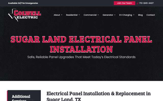 Page cited for Colwell Electric