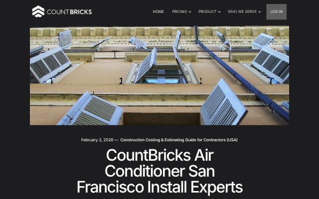 CountBricks's page as the assistant saw it