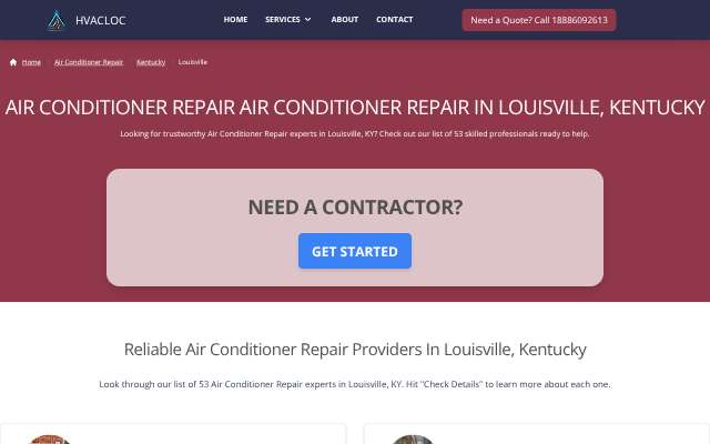 Bryant Heating, Cooling, Plumbing & Electric's page as the assistant saw it