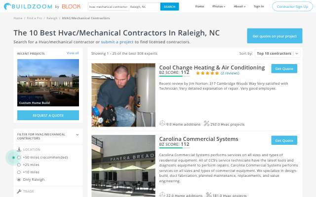 Air Experts Heating & Cooling's page as the assistant saw it