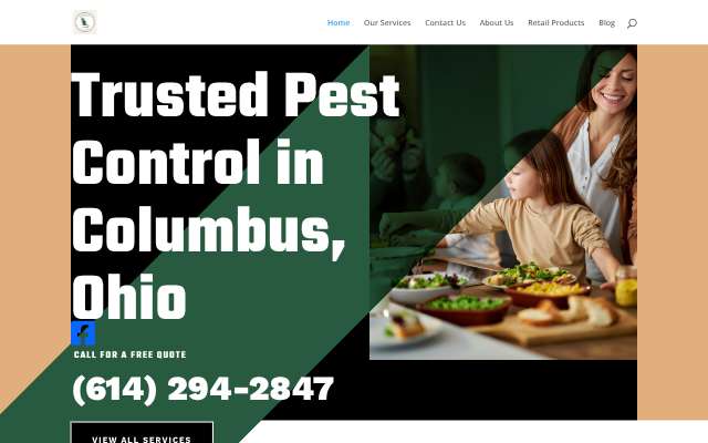 Quality Pest Control's page as the assistant saw it