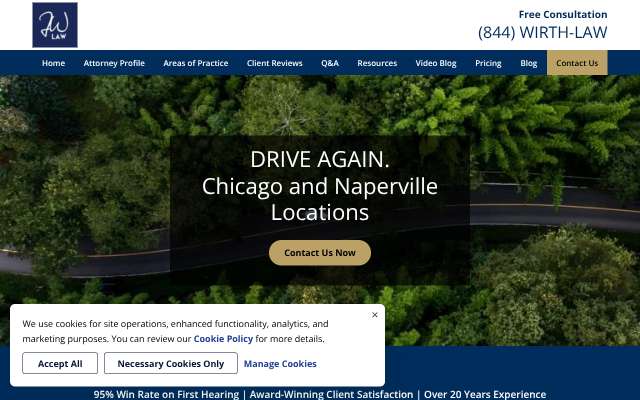 Frontline Legal (Jennifer Wirth)'s page as the assistant saw it