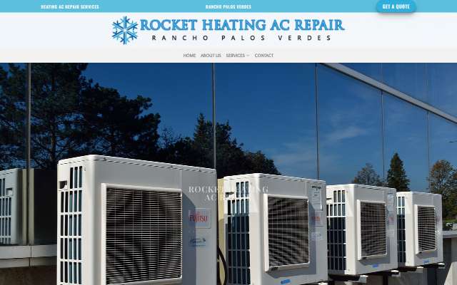 Rocket Heating & AC Repair's page as the assistant saw it