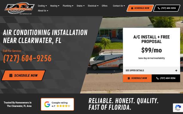 FAST of Florida's page as the assistant saw it