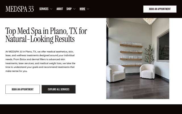 Page cited for MedSpa 33