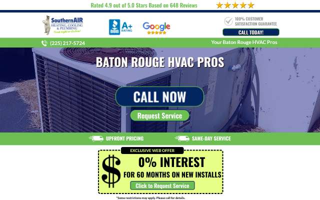 Southern Air's page as the assistant saw it