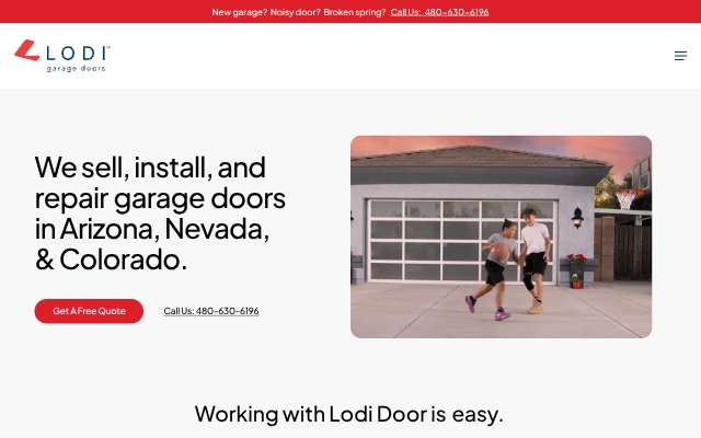 Lodi Garage Doors & More's page as the assistant saw it