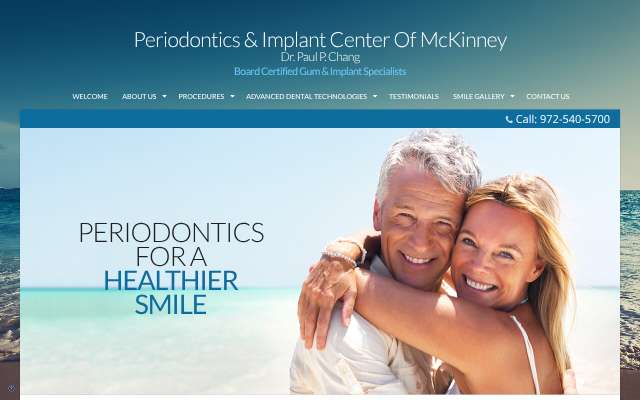 Dr. Paul P. Chang, Periodontics & Implant Center of McKinney's page as the assistant saw it