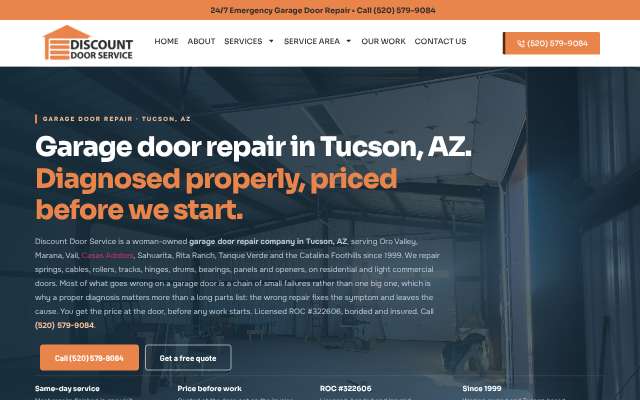 Page cited for Discount Door Service