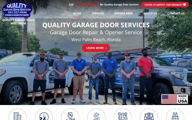 Page cited for Quality Garage Door Services of West Palm Beach