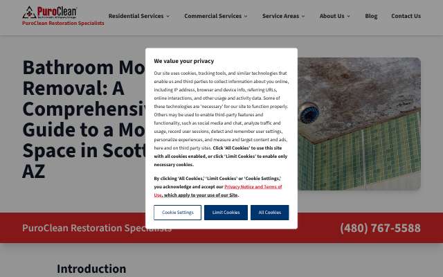 Page cited for PuroClean Restoration Specialists
