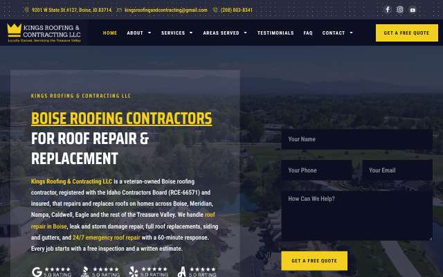 Page cited for Kings Roofing & Contracting LLC