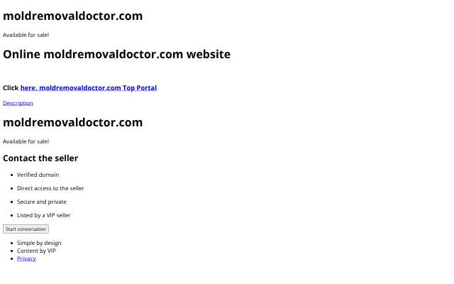 Mold Removal Doctor Orlando's page as the assistant saw it