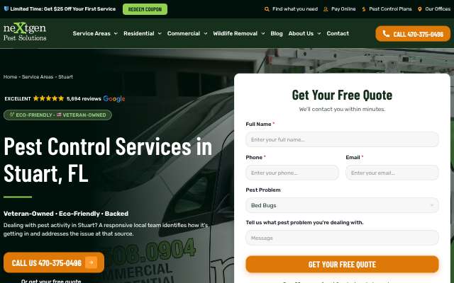 Page cited for Nextgen Pest Solutions