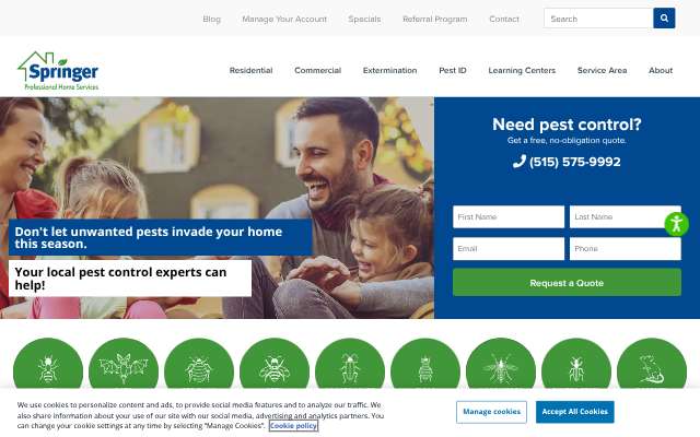 Page cited for Springer Professional Home Services