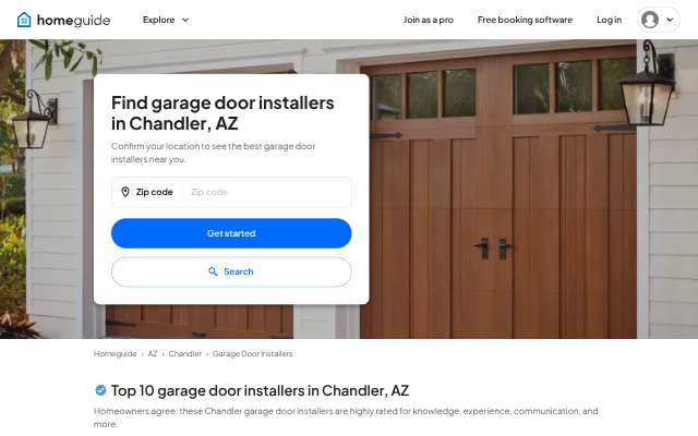 Page cited for Makeover My Garage Door