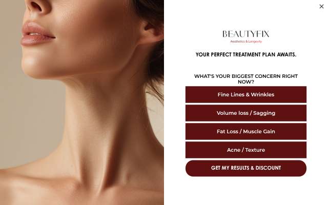 BeautyFix MedSpa's page as the assistant saw it