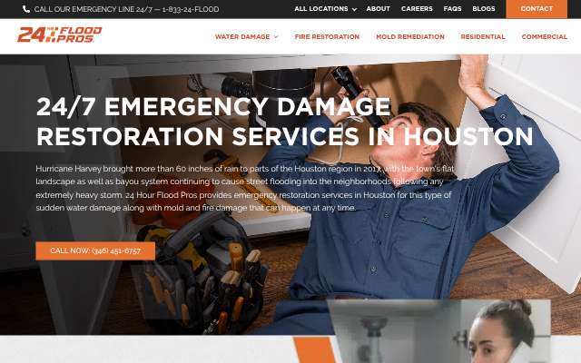 Page cited for 24 Hour Flood Pros of Houston (Katy service)