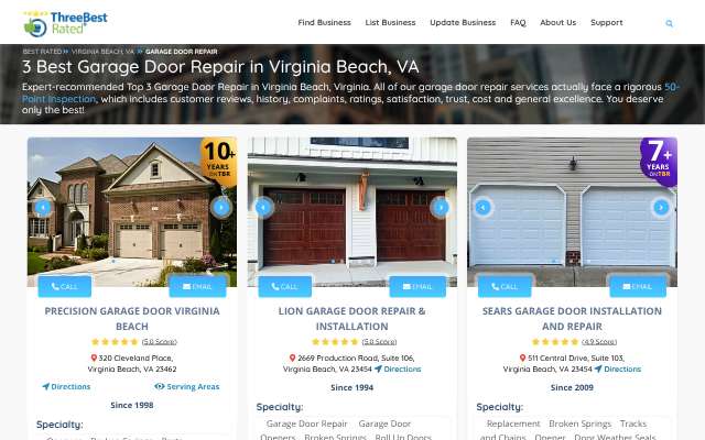 Page cited for Lion Garage Door Repair & Installation