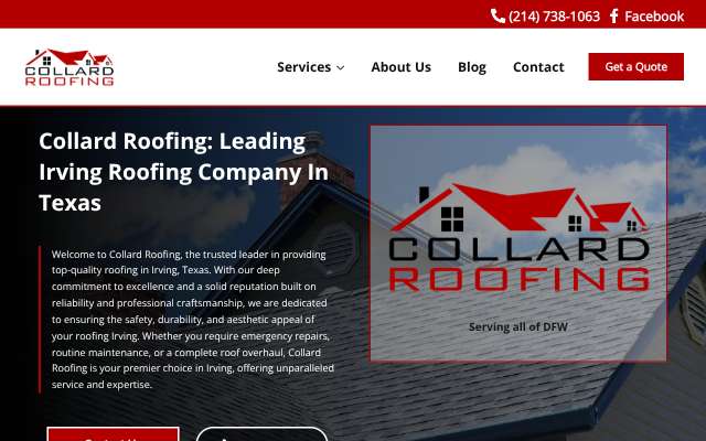 Page cited for Collard Roofing