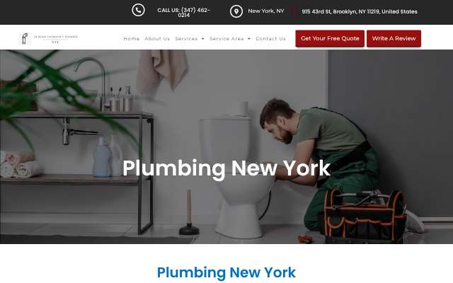 Page cited for 24 Hour Emergency Plumber NYC